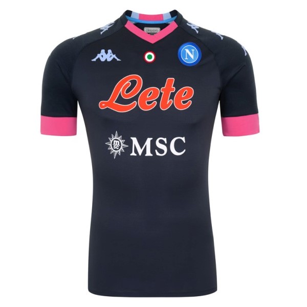 Tailandia Camiseta Napoli 3ª Kit 2020 2021 Negro